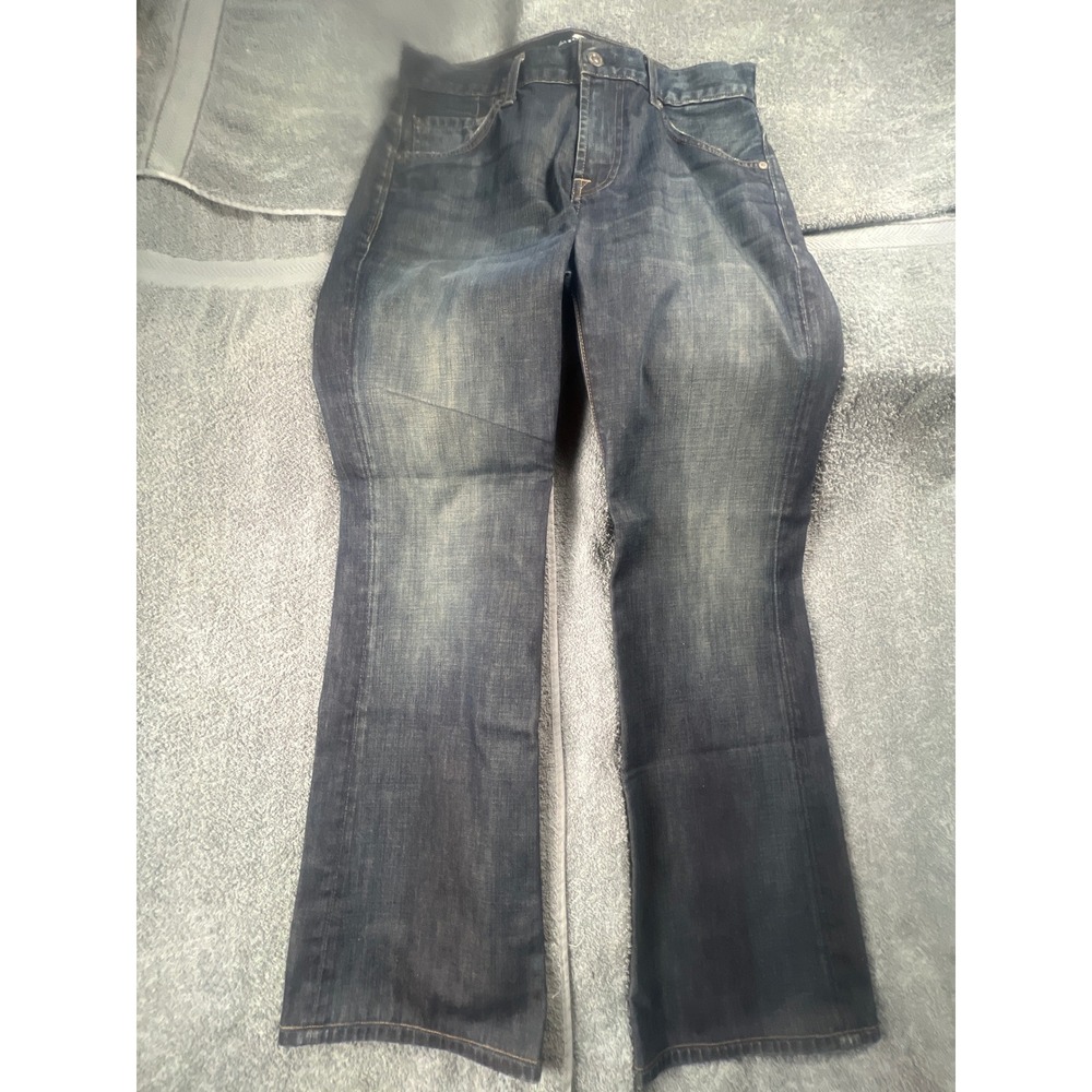 7 For All Mankind Bootcut Jeans Dark Wash Denim Men's Size 32X30‎